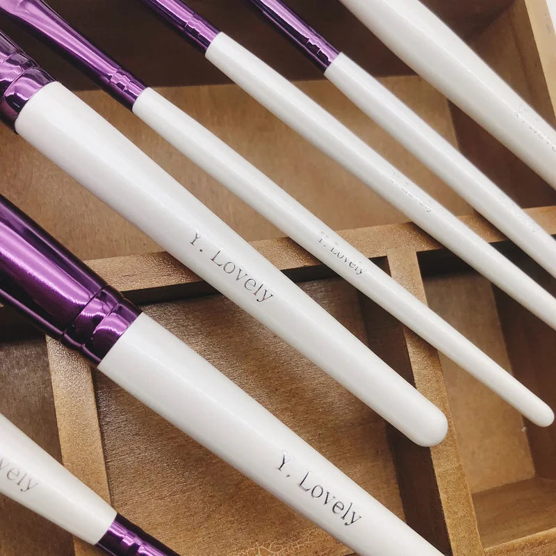 Synthetic Makeup Brush Set with Wooden Handles - 6/9/11/18 Piece Professional Face and Eye Brushes