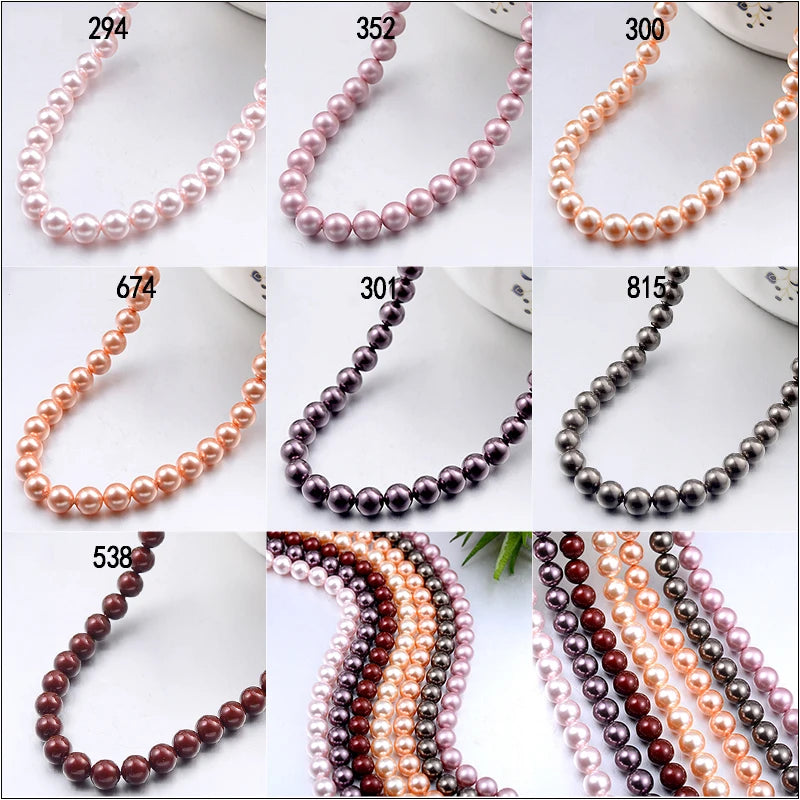 Natural Crystal Beads for Jewelry Making 3mm-6mm Round Pearl Beads DIY Craft Supplies