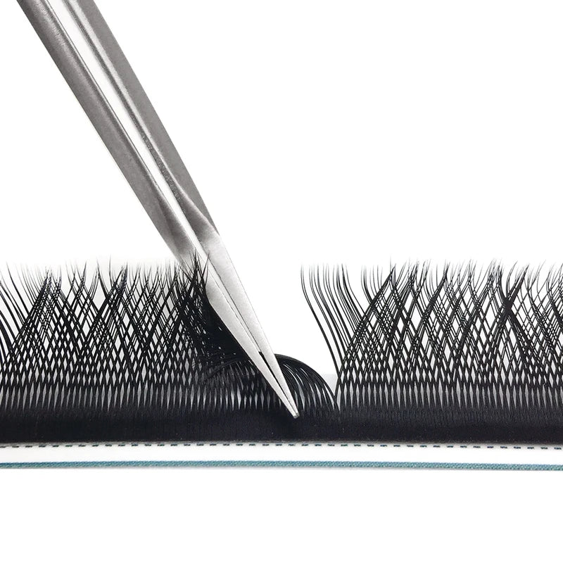 False Eyelash Extensions W Shape Mesh Fluffy Volume Lashes Handmade Makeup