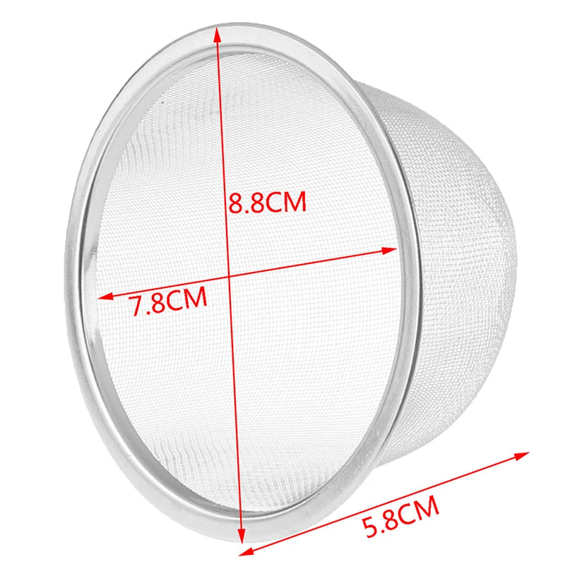 Stainless Steel Tea Strainer Filter Sieve for Leaf Tea & Spices - 2 Sizes