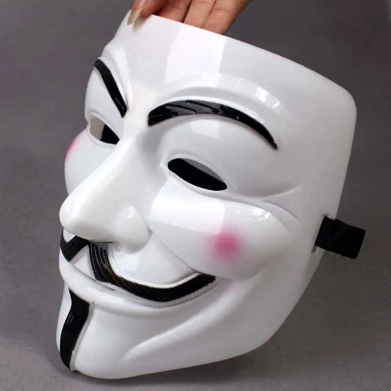 Guy Fawkes Anonymous Mask Halloween Cosplay Venetian Carnival Costume