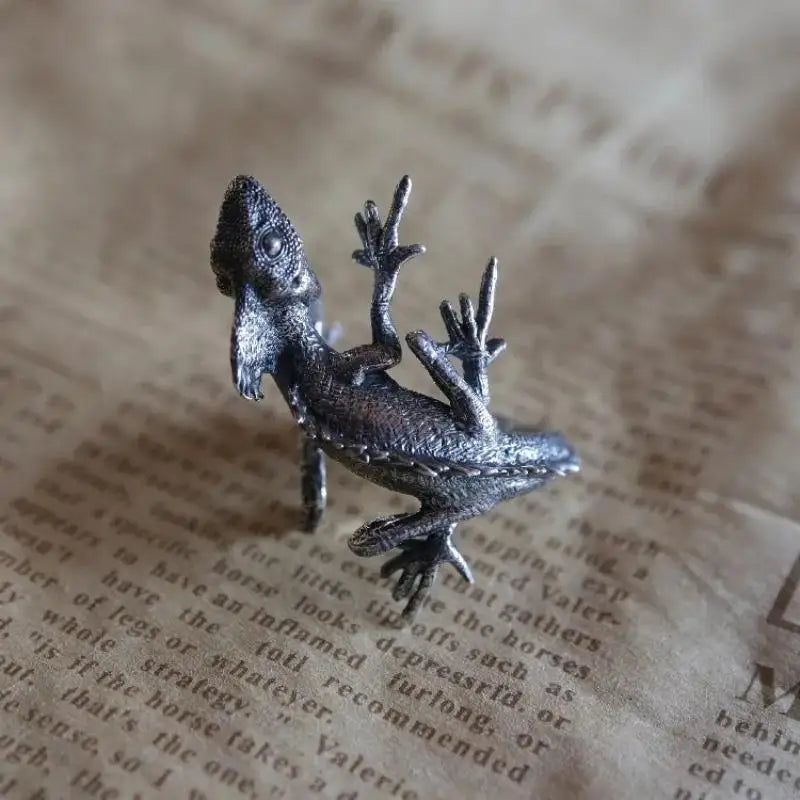 Vintage Lizard Ring for Men Women Trendy Gecko Hip Hop Rock Jewelry Gift