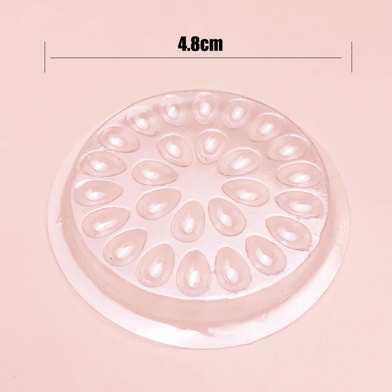 Makeup Mink Lash Glue Holder Pallet Sticky Lash Stand with Multiple Sections