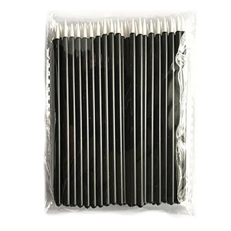 Disposable Lip & Eye Makeup Brush Set - 50 Pcs Cosmetic Applicators