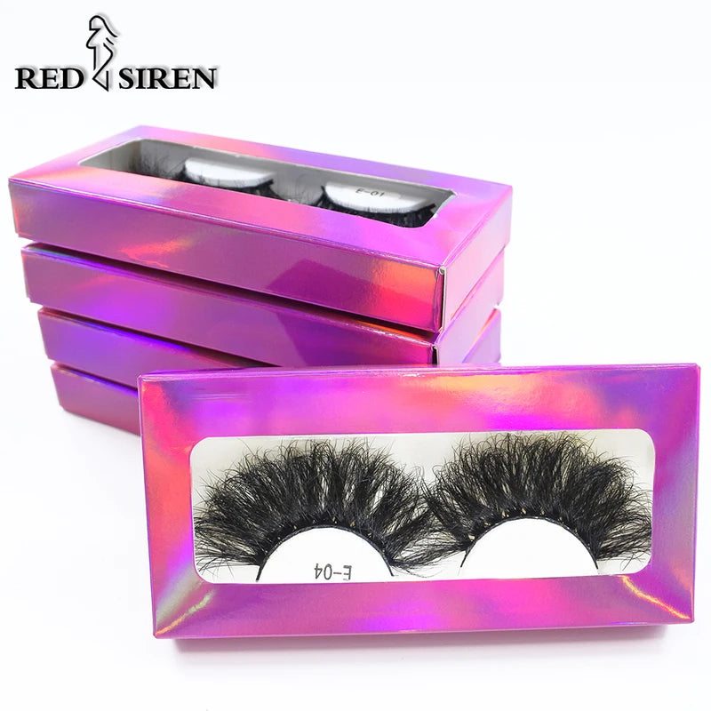 25mm Mink False Eyelashes Wholesale Fluffy Wispy Makeup Lashes - Multiple Styles & Colors