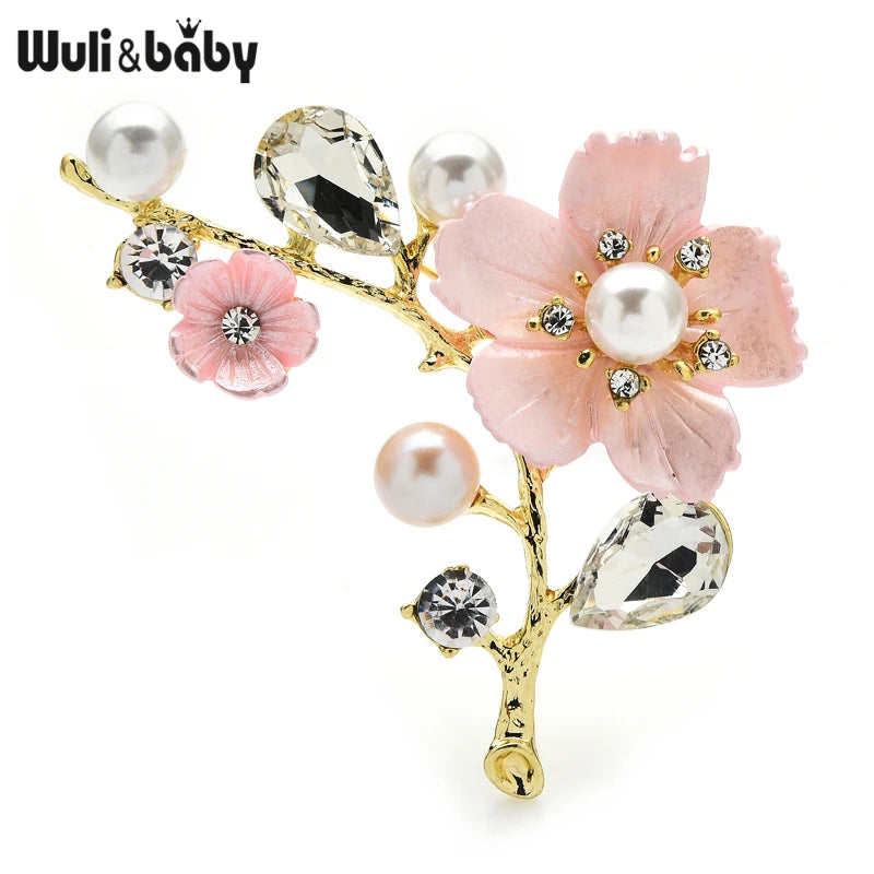 Elegant Floral Brooch Pin for Women Wedding Office Jewelry Gift