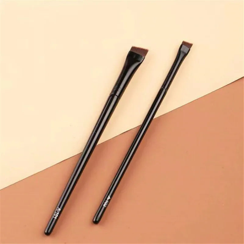 Fine Line Eyeliner and Eyebrow Makeup Brush Set - Professional Precision Tools