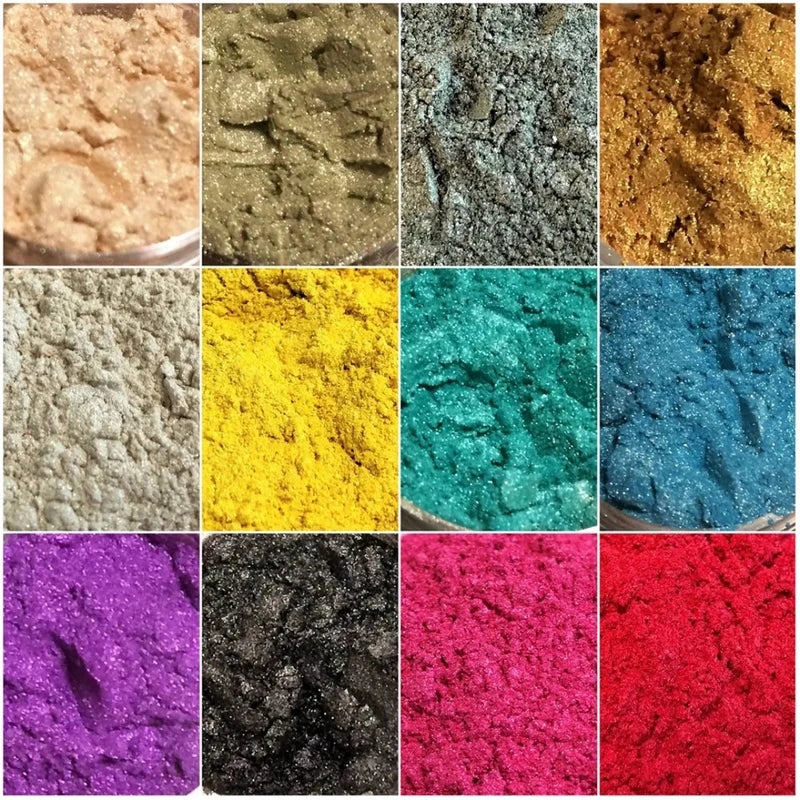 Natural Mineral Mica Powder for DIY Soap Candle Resin Makeup Eyeshadow 120 Colors