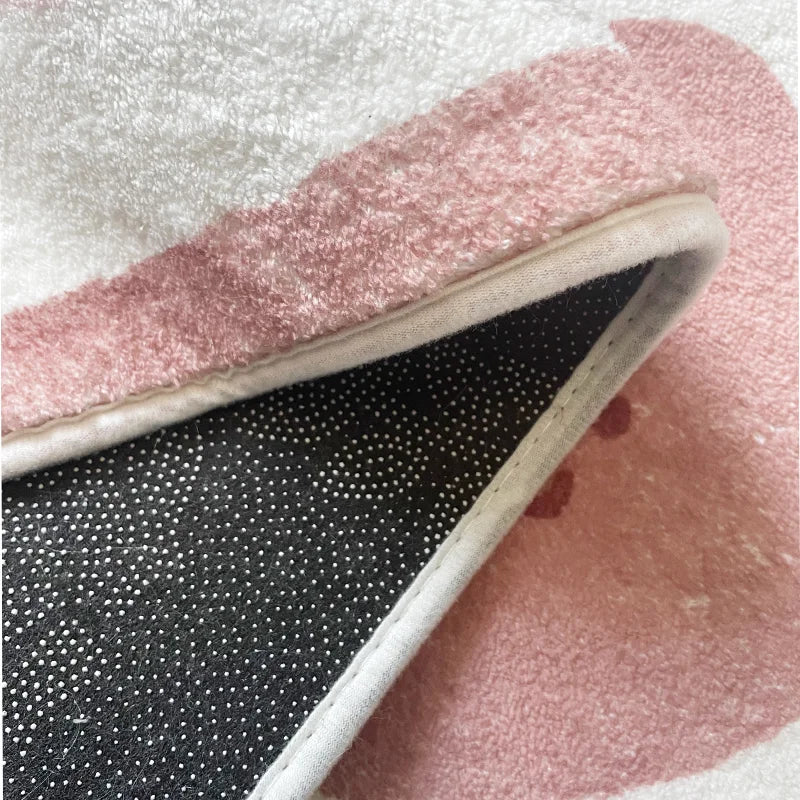 Fluffy Soft Children's Bedroom Rug Non-Slip Play Mat Kids Room Floor Carpet