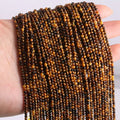 Natural Stone Beads for Jewelry Making - Tiger Eye 2mm & 3mm Beads