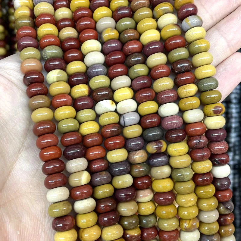 Natural Stone Spacer Beads 6-8mm for Jewelry Making DIY Bracelets and Accessories
