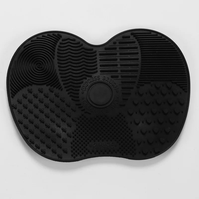 Silicone Makeup Brush Cleaning Pad Mat - Gentle Brush Washer & Scrubber for Cosmetics