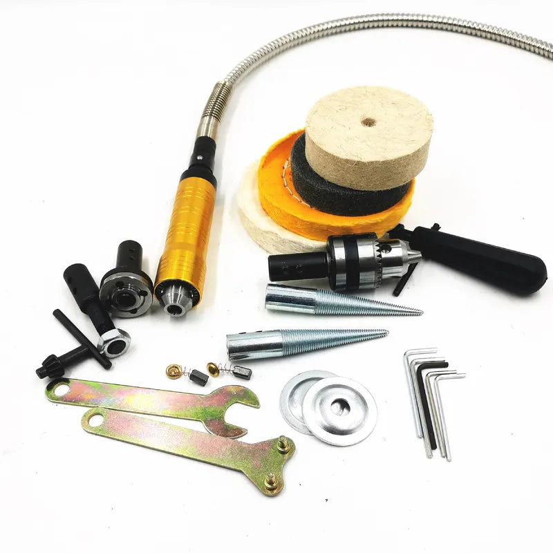 DIY Jewelry Polishing Machine 350W Bench Lathe with Flexible Shaft 110V/220V