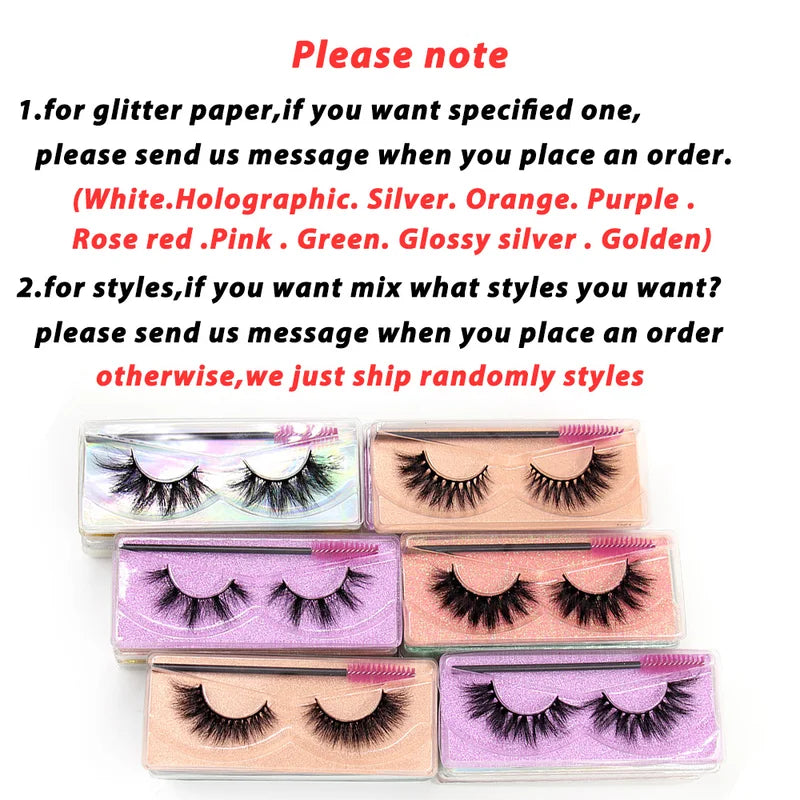 Bulk False Eyelashes Set - 3D Mink Lashes for Dramatic Volume & Length
