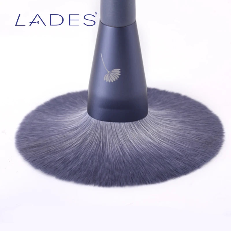 10-Piece Makeup Brush Set with Pouch - Powder, Foundation, Eyeshadow, Blush