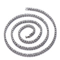 Men's and Women's Iced Out Tennis Chain Necklace Bracelet Set – Hip-Hop Jewelry