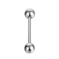 16pcs Stainless Steel Nipple & Tongue Piercing Rings - 14G, Straight Barbell, Multiple Lengths
