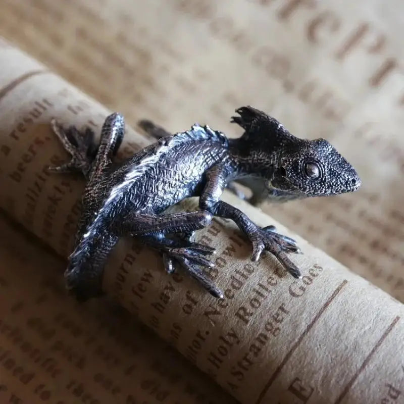 Vintage Lizard Ring for Men Women Trendy Gecko Hip Hop Rock Jewelry Gift