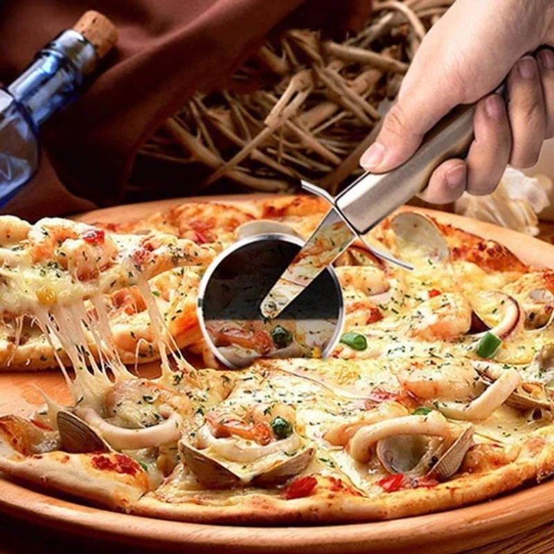 Stainless Steel Pizza Wheel Cutter 6.5cm Diameter Household Kitchen Tool