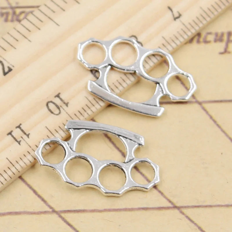 20pcs Charms Knuckle Dusters Pendant Set for Jewelry Making DIY Craft