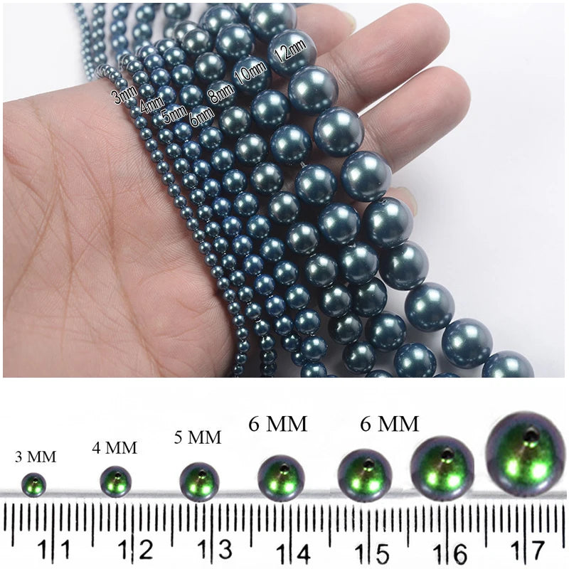 Natural Crystal Beads for Jewelry Making 3mm-6mm Round Pearl Beads DIY Craft Supplies
