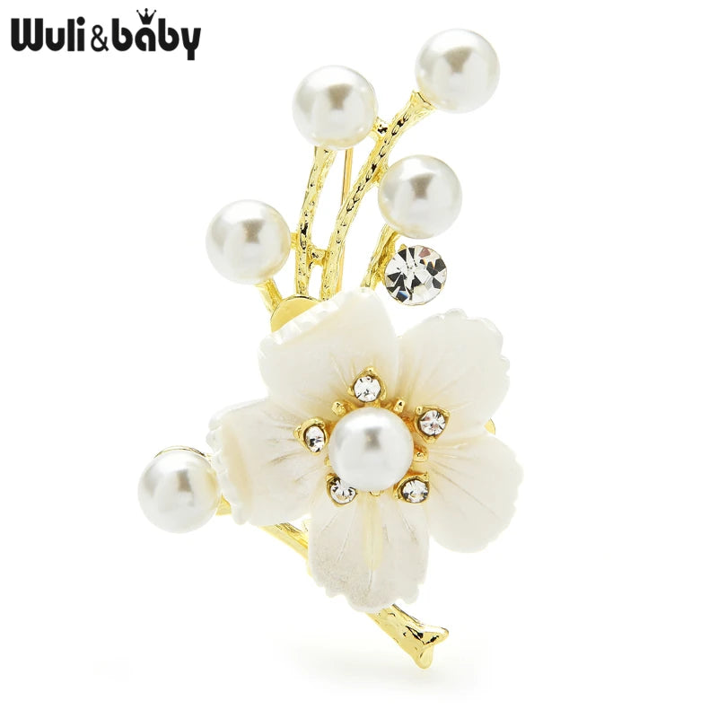 Elegant Floral Brooch Pin for Women Wedding Office Jewelry Gift