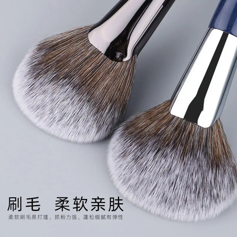 Angled Makeup Brush for Foundation & Face Contouring - Multiple Handle Colors