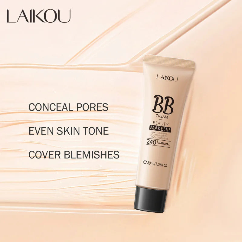 Waterproof Long Lasting BB Cream Face Foundation Makeup with Concealer & Brightening Effect