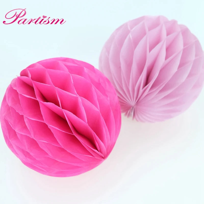 10PCS 4-Inch Tissue Paper Lantern Honeycomb Balls for Party & Home Decor