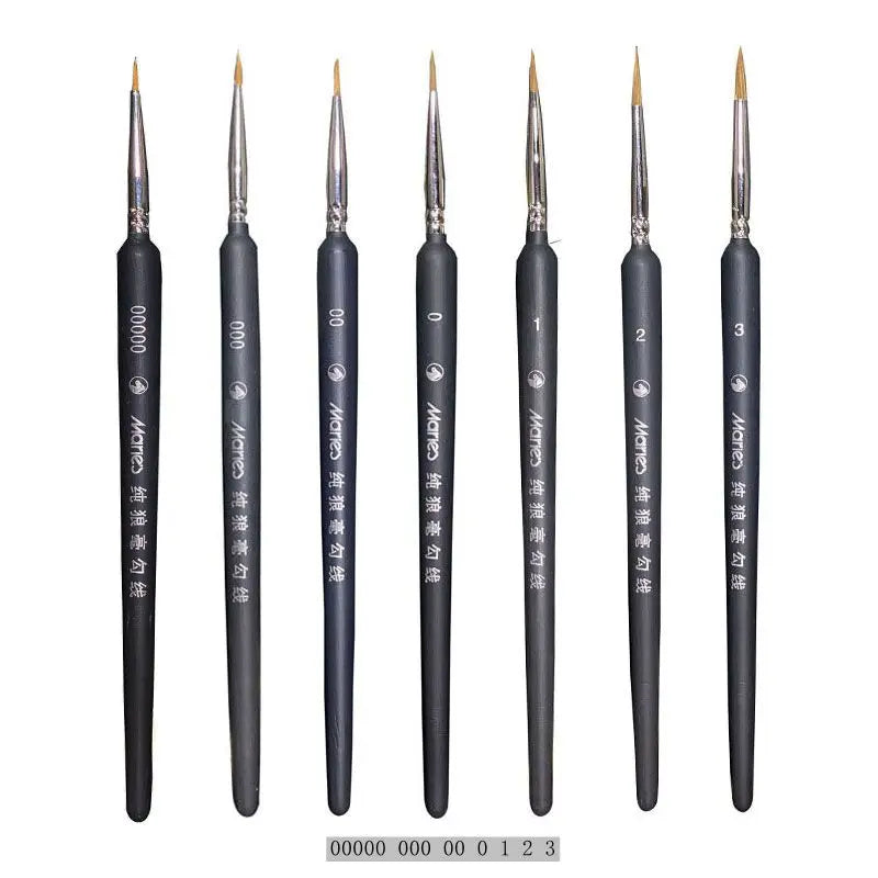 Miniature Paint Brush Set - Professional Acrylic, Watercolor & Oil Art Supplies