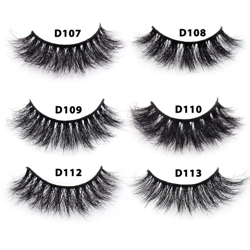 Bulk False Eyelashes Set - 3D Mink Lashes for Dramatic Volume & Length
