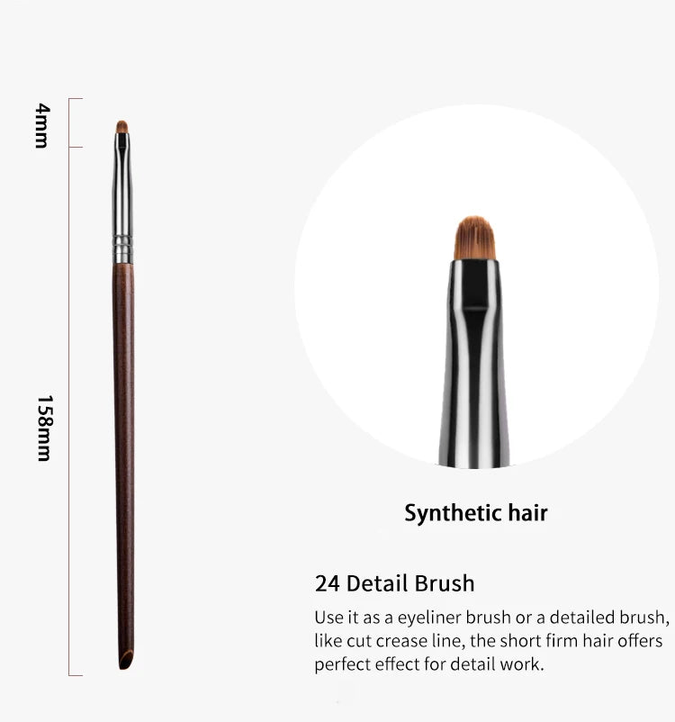 Precision Eyeliner Brush - Synthetic Mini Makeup Liner Brush for Detailed Eye Makeup