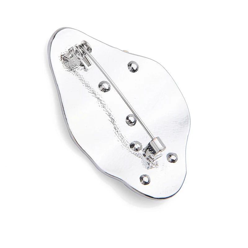 Metal Brooch Pin for Women Men Face Eye Mouth Jewelry Gift