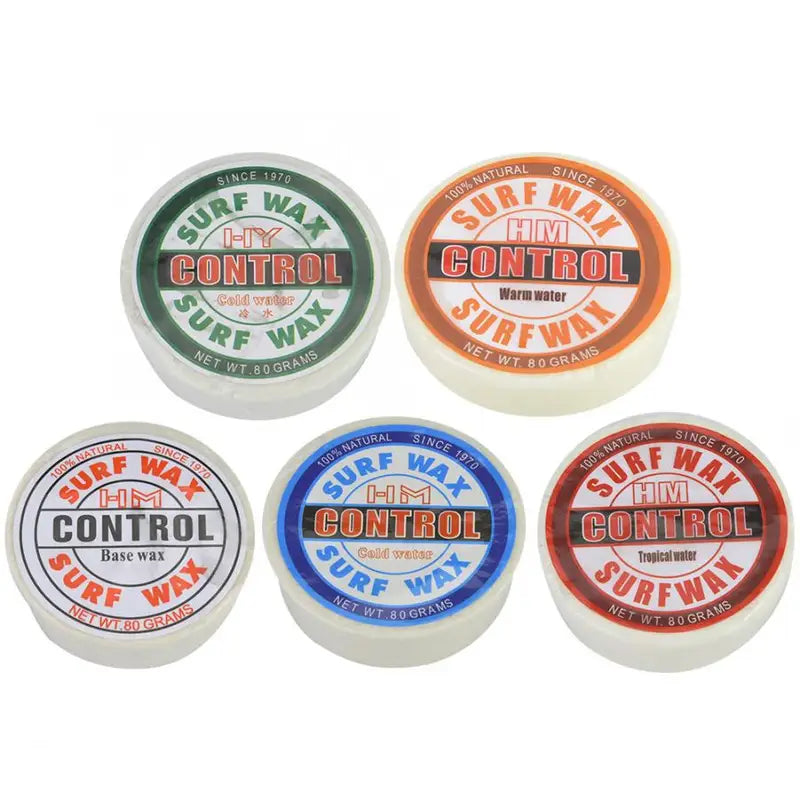 Lightweight Surfing Wax Set 80g 5 Water Temperature Variants for Water Sports