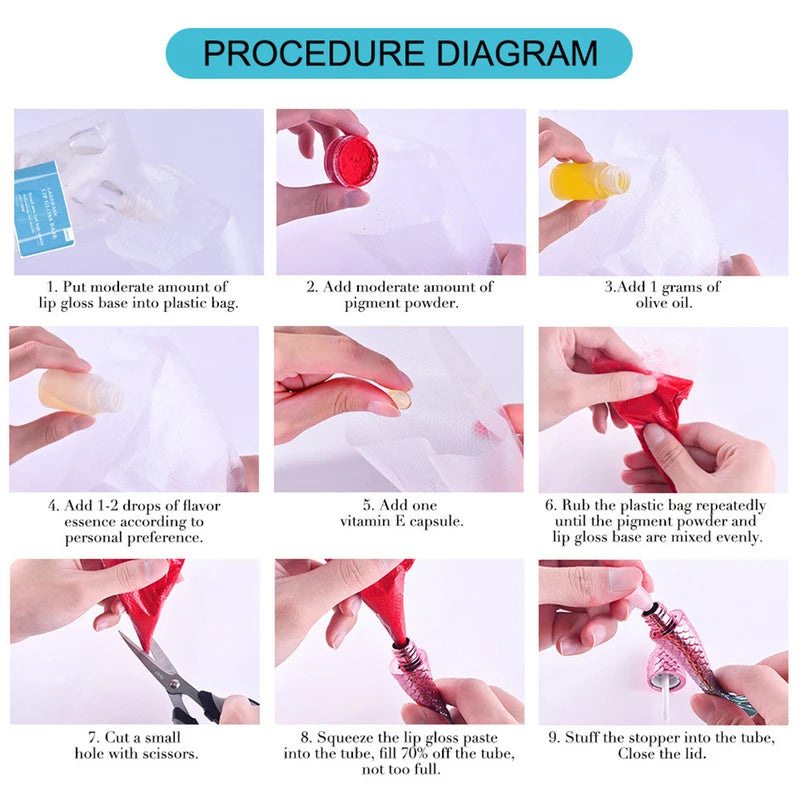 Bulk Clear Lip Gloss Base Gel for DIY Lipstick & Lip Gloss Making - 25/50/100ml