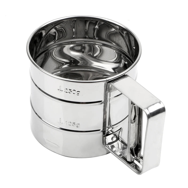 Stainless Steel Flour Sifter Cup for Baking & Cooking
