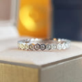 Fashion Engagement Ring for Women - Trendy Brass Jewelry with Cubic Zirconia