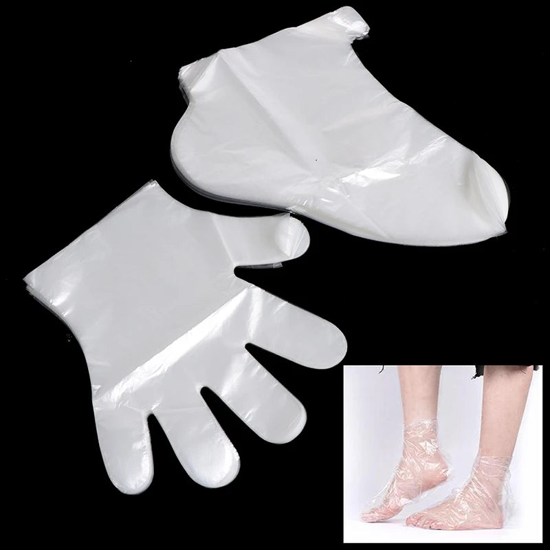 200PCS Disposable Paraffin Wax Hand and Foot Liners Spa Care Bags