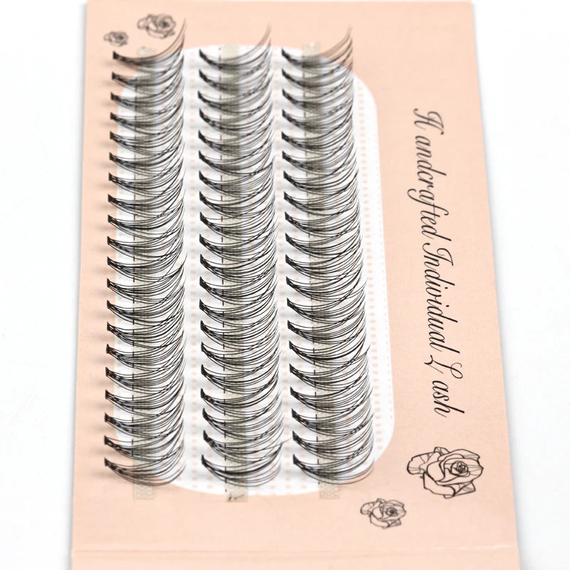 False Eyelash Extension Lashes Set - Multiple Lengths & Colors, Natural & Light 0.1mm Thickness
