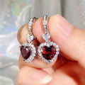 Heart-Shaped Cubic Zirconia Wedding Earrings for Women - Eternity Love Jewelry