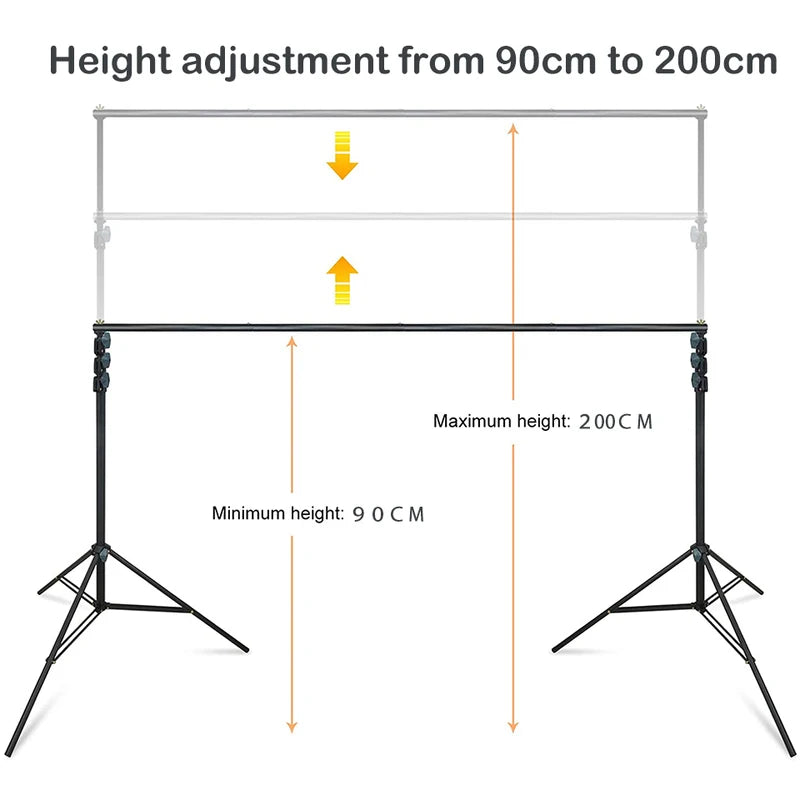 Photography Studio Green Screen Backdrop Support System Frame - Chromakey Background Stand