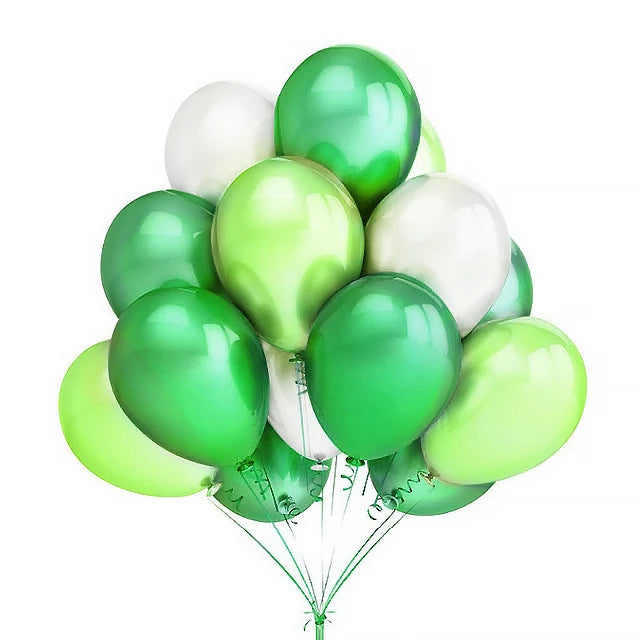 Colorful Latex Balloons Set for Weddings & Parties - Glossy 10/12/20 pcs