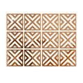 12Pcs 28x28cm 3D Mirror Wall Stickers Self-Adhesive Home Decor for Bedroom & Living Room