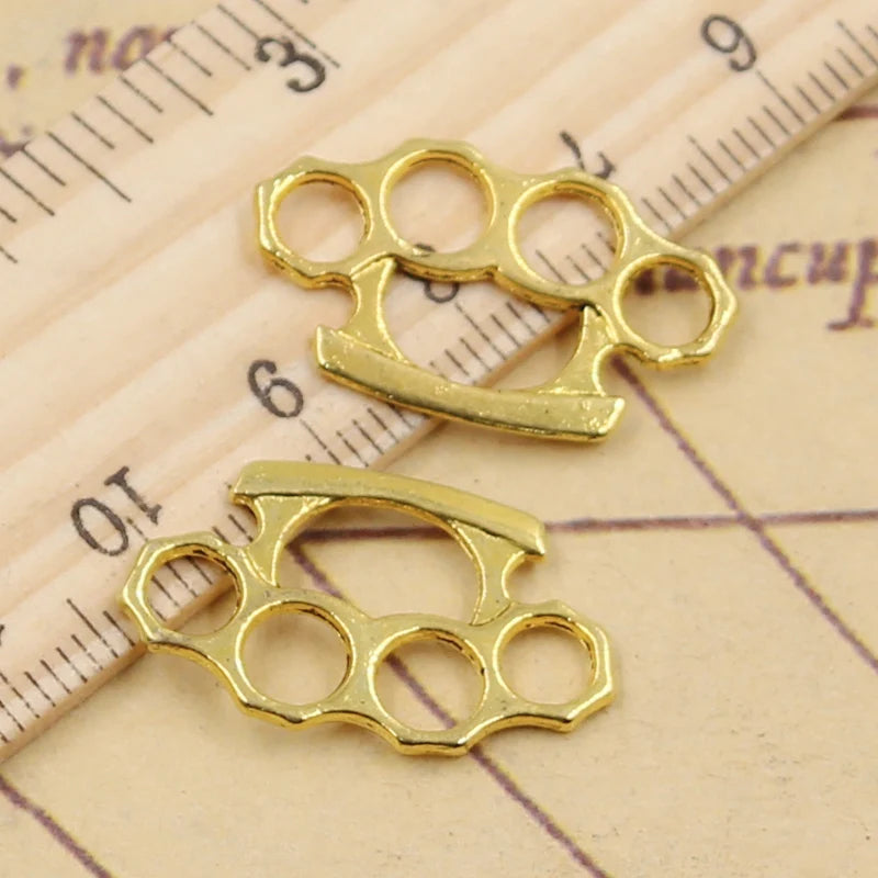 20pcs Charms Knuckle Dusters Pendant Set for Jewelry Making DIY Craft