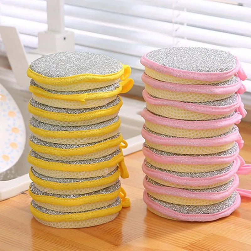 Double-Sided Dishwashing Sponge Set - Household Cleaning Kitchen Tools