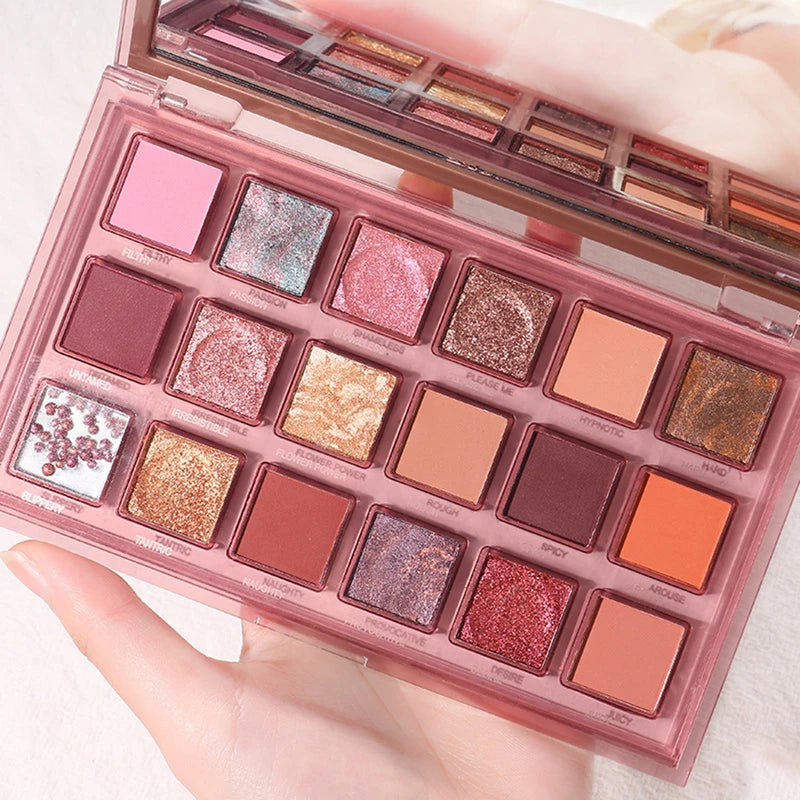 18 Color Eyeshadow Palette - Shimmer & Matte