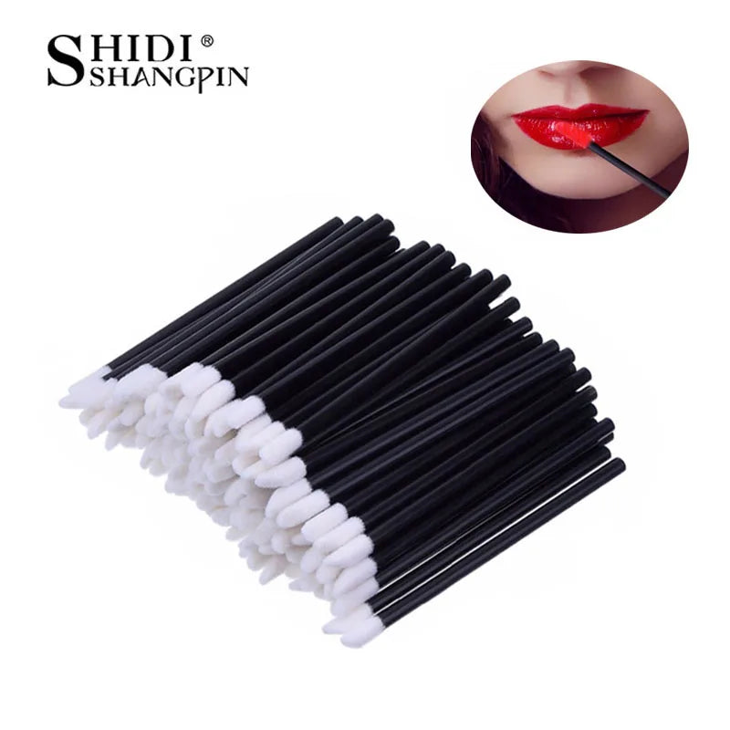500/1000 Pcs Lip Brush Set for Women Lipstick Gloss Application Makeup Tool