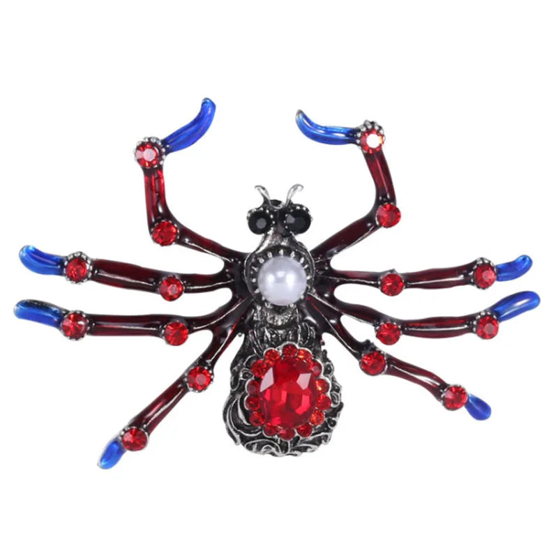 Retro Insect Spider Brooch Fashion Alloy Collar Pin Holiday Accessory