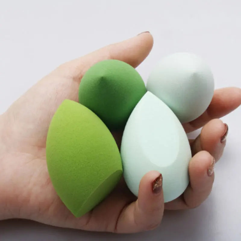 4pcs Makeup Sponge Powder Puff Set Wet & Dry Foundation Blenders