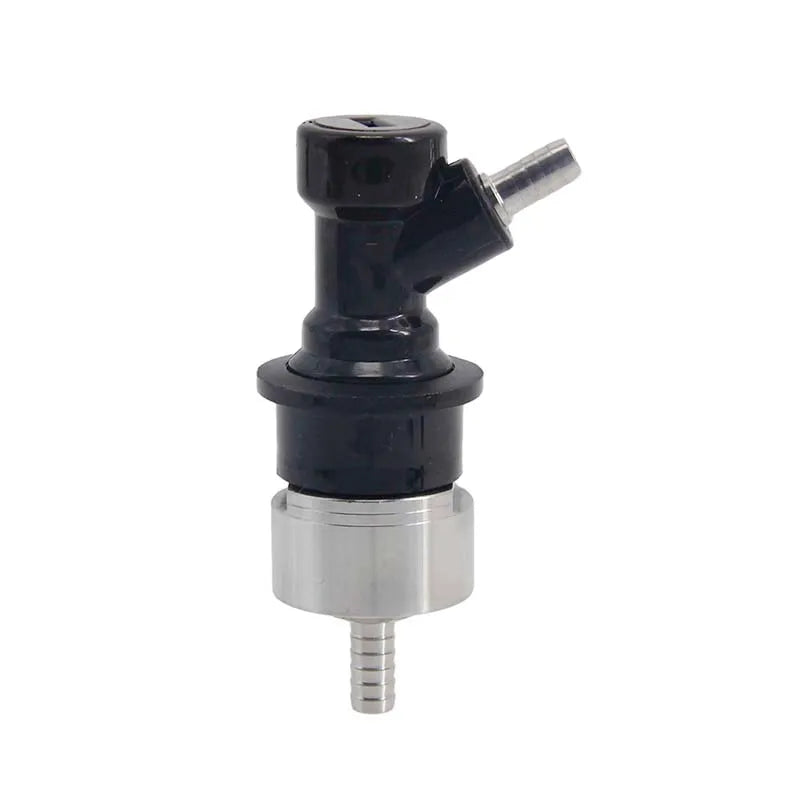 Homebrew Beer Carbonation Cap with Ball Lock Disconnect for PET Bottles